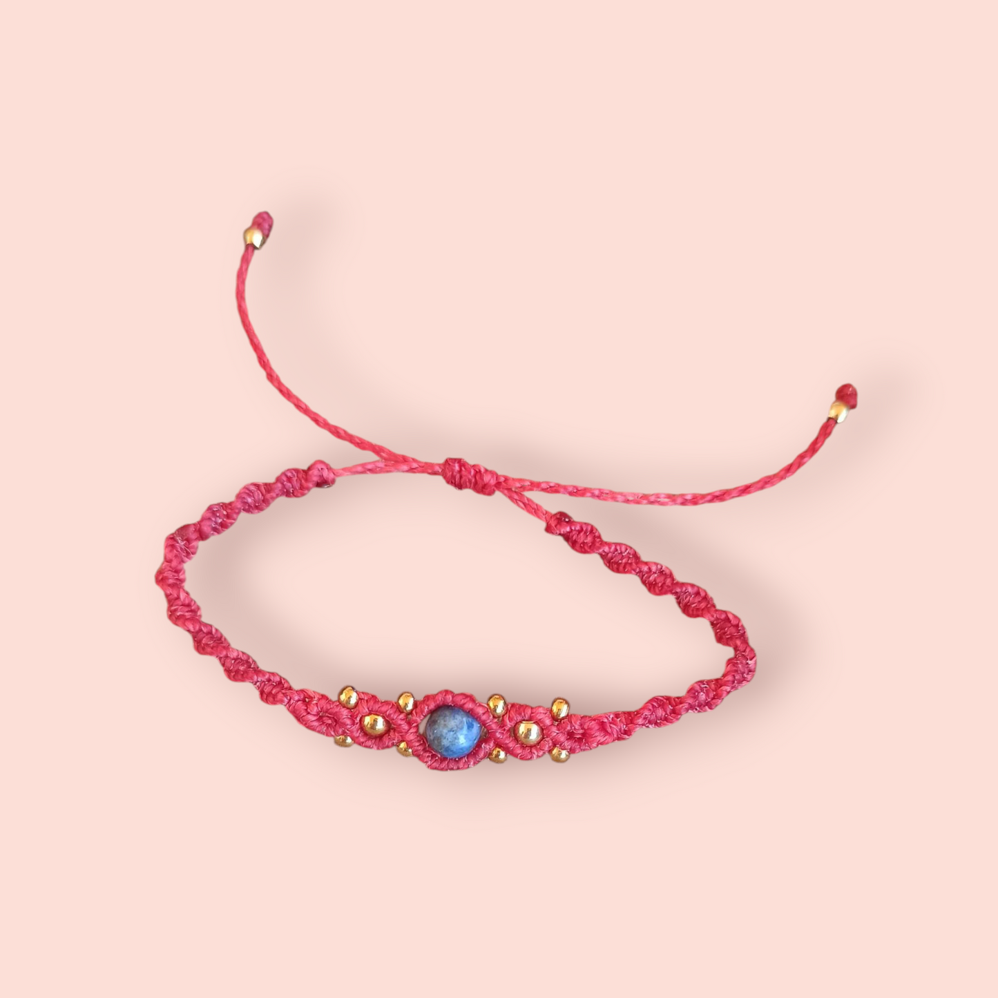 Pulsera con piedra macrame