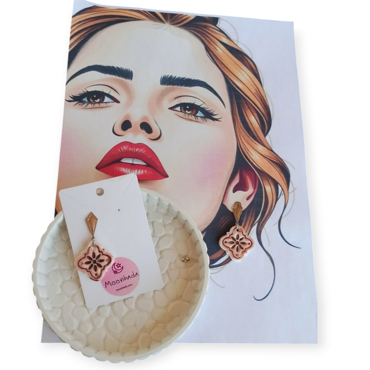 Pendientes azulejo