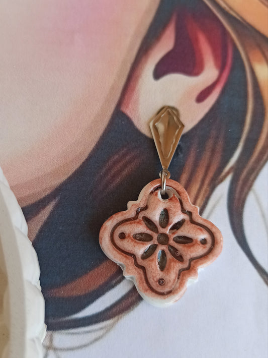 Pendientes azulejo